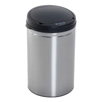 HOMCOM afvalemmer met automatische sensor met binnenemmer 30 l / rond(m-11)