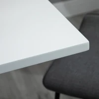 HOMCOM Verstelbare Bartafel, 360° draaibaar, krasbestendige voeten, stabiele metalen basis, Wit(m-8)