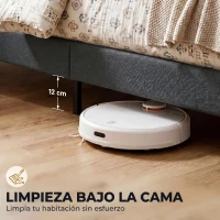 HOMCOM Cama 135x190 cm con Almacenaje Inferior Tapizada y Cabecero Acolchado con Orejas Gris(m-6)