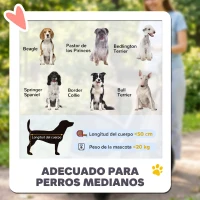 PawHut Carrito para Perros Plegable hasta 20 kg con Ruedas Grandes Suspensión y Freno Ventanas de Malla Cojín Marrón Claro(m-5)