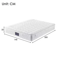 Cama de casal 140x200 cm com arrumação hidráulica, estrutura metálica com estrado de ripas em madeira, 217x143x107 cm, Bege(m-4)