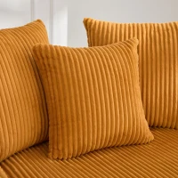 Divano letto con portabicchieri su entrambi i lati e bracciolo pieghevole, 129x170x70 cm, giallo senape(m-12)