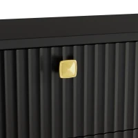 Armadio scarpiera con 3 ante a ribalta salvaspazio dal design moderno, 90x25x121 cm, Nero(m-12)