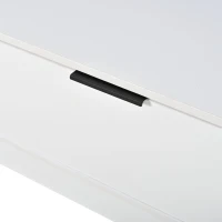 Vitrine LED moderna, iluminação LED RGB, compartimento abatível prático e prateleiras ajustáveis, 80x35x120 cm, Branco(m-9)