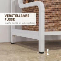 HOMCOM Druckerständer Druckertisch mit 3 Ebenen und Stauraum, 55 x 40 x 77cm(m-6)