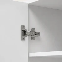 HOMCOM Bathroom Wall Cabinet, Wall Mounted Bathroom Cabinet, Over the Toilet Space Saver with Adjustable Shelves, White(m-10)