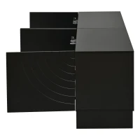 Mobile TV basso e moderno, adatto per TV fino a 75 pollici, 180x40x55 cm, Nero(m-7)