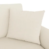 Divano angolare moderno in ciniglia con cuscini, schienale reclinabile e portabicchieri, 280x136x82 cm, Beige(m-9)