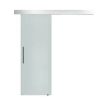 HOMCOM glazen schuifdeur schuifdeur deur kamerdeur glas handgreep gesatineerd 2050 x 900 x 8 mm(m-11)