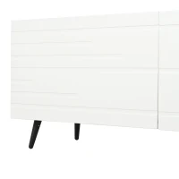 Lowboard para TV, adequado para televisores até cerca de 80 polegadas, com design 3D estampado, 180x40x48 cm, Branco(m-11)