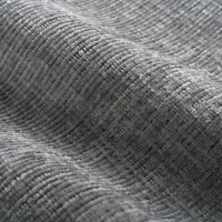 Divano angolare moderno in ciniglia con cuscini, schienale reclinabile e portabicchieri, 280x136x82 cm, Grigio(m-11)