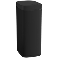 HOMCOM Poubelle de Cuisine Automatique 50L, Poubelle à Capteur de Mouvement, Fonctionne sur Piles, 26,5x35,5x68cm, Noir
