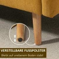 HOMCOM 2-zits tweepersoonsbank 130 cm x 70 cm x 80 cm(m-6)