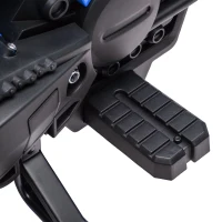 AIYAPLAY Moto cross électrique pour enfants 3-8 ans, batterie 6 V, 2 moteurs, klaxon et roues d'entraînement, charge 30KG, bleu(m-9)