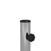 Outsunny Pied de parasol en marbre socle de parasol 25 kg 2 molettes de serrage tube en acier inoxydable 45 x 22,5 x 40 cm gris(m-11)