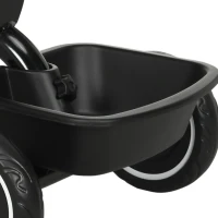 AIYAPLAY Triciclo Infantil 2-5 Años con Asiento Regulable Bicicleta para Niños con Cesta y Guardabarros Negro(m-9)