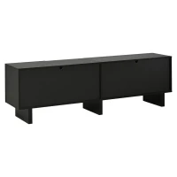 Mobile TV basso e moderno, adatto per TV fino a 75 pollici, 180x40x55 cm, Nero(m-8)