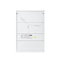 Vitrine LED moderna, iluminação LED RGB, compartimento abatível prático e prateleiras ajustáveis, 80x35x120 cm, Branco(m-7)