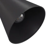 HOMCOM Pack de 2 Lámparas de Mesa Modernas de Acero con Puertos USB Casquillo E27 Bombilla no Incluida Negro(m-10)