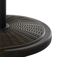 Outsunny Parasolvoet van Cement 14kg Rond met Rotanlook voor Parasol 35mm/38mm/48mm Diameter(m-11)