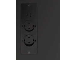 Dispensa da cucina con piano multiuso, ripiani regolabili, ganci in acciaio inox e cantinetta vini, 105x40x180 cm, Nero(m-11)