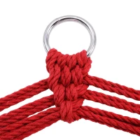 Outsunny Hangstoel zwevende stoel hangmat stoel gestoffeerde stoel buiten 100 x 60 cm tot 120 kg(m-12)