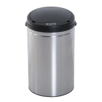 HOMCOM afvalemmer met automatische sensor met binnenemmer 30 l / rond(m-10)