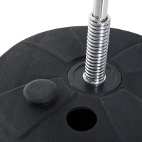 HOMCOM Boksset met Punchbal, Verstelbaar in Hoogte, Incl. Bokshandschoenen, 126-144cm, Zwart(m-9)
