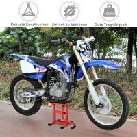 DURHAND Motorradheber 150 kg Belastbar Motorradhebebühne 275/395 mm Höhenverstellbar in Garage & Außenbereichen(m-4)