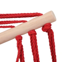 Outsunny Hangstoel zwevende stoel hangmat stoel gestoffeerde stoel buiten 100 x 60 cm tot 120 kg(m-10)