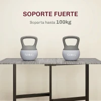 HOMCOM Mesa de Comedor Plegable para 4-6 Personas con Ruedas y Alas Abatibles Mesa Abatible para Cocina 120x80x73 cm Gris(m-6)