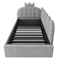 Divano letto 90x200 cm con letto estraibile, angolare e reversibile, 203x98x95 cm, Grigio(m-9)