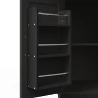 Isola per cucina per 2-4 persone con piano di lavoro ribaltabile e ruote girevoli a 360°, 120x70x87 cm, Nero(m-10)