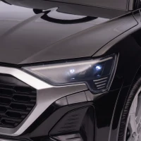 AIYAPLAY Audi Q8 etron Sportback Licensed Ride on Car with Remote Control, Four-Wheel Suspension, Soft Start for Ages 3-4, Black(m-10)