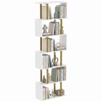 HOMCOM standing units free bookshelves industrial case bedroom(m-14)