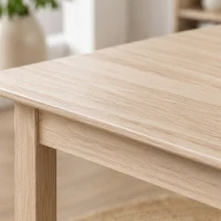 HOMCOM Keukentafel Eettafel Vierkante tafel, modern design, 75 cm x 75 cm x 76 cm, natuurhout(m-11)