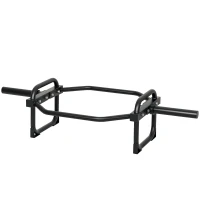 SPORTNOW Barra Olimpica Esagonale 5cm con Capacità 300kg, Design Facile da Caricare per Panca, Stacchi, Scrollate, Squat e Trasporti del Contadino(m-11)