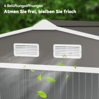 Outsunny Gereedschapsschuur tuinhuis gereedschapsschuur tuinkast gereedschapskast metaal(m-8)