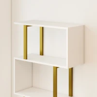 HOMCOM standing units free bookshelves industrial case bedroom(m-11)
