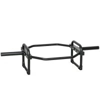 SPORTNOW Barra Olimpica Esagonale 5cm con Capacità 300kg, Design Facile da Caricare per Panca, Stacchi, Scrollate, Squat e Trasporti del Contadino(m-1)