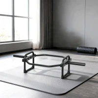 SPORTNOW Barra Olimpica Esagonale 5cm con Capacità 300kg, Design Facile da Caricare per Panca, Stacchi, Scrollate, Squat e Trasporti del Contadino(m-9)