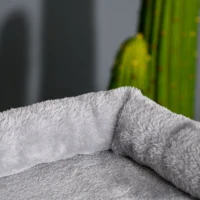 PawHut Árbol Rascador para Gatos Altura 114 cm con Postes de Sisal 3 Plataformas Casita y 2 Bolas Colgantes Gris Claro(m-11)