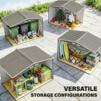 Outsunny Gereedschapsschuur tuinhuis gereedschapsschuur tuinkast gereedschapskast metaal(m-7)