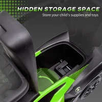 AIYAPLAY Lamborghini kindervoertuig 2-in-1, duwauto met duwstang en veiligheidsbeugel, stuur en toeter, groen(m-6)