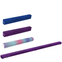 SPORTNOW Poutre gymnastique pliable 210 cm en velours, poutre d'équilibre avec fond antidérapant, pour enfants et adultes, violet(m-11)