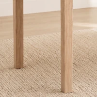 HOMCOM Keukentafel Eettafel Vierkante tafel, modern design, 75 cm x 75 cm x 76 cm, natuurhout(m-12)