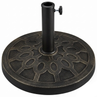 Bază pentru umbrelă pentru stâlpi Ø38mm și Ø48mm, bronz