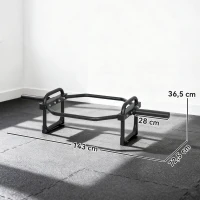 SPORTNOW Barra Olímpica Hexagonal 5cm com Capacidade 300kg, Design Fácil de Carregar para Supino, Levantamento Terra, Encolhimentos, Agachamento e Transporte do Fazendeiro(m-3)