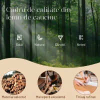 HOMCOM Balansoar din Catifea Fină cu Suport Picioare, Spătar Reclinabil, Stil Scandinav, Crem(m-8)