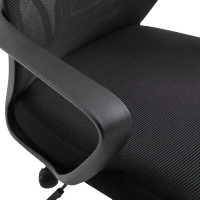 Vinsetto Ergonomic Office Chair, High Back Computer Chair, Mesh Desk Chair with Lumbar Support, Headrest, Wheel, Adjustable Height, Black(m-11)